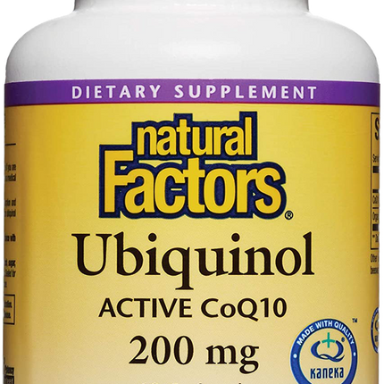 Natural Factors Ubiquinol QH Active CoQ10 200mg