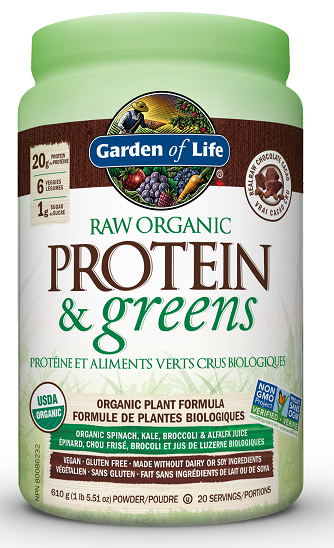 GARDEN OF LIFE RAW PROTEIN & GREEN CHOCOLATE 550g