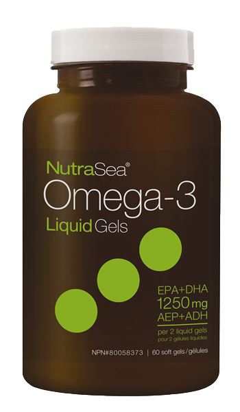 NutraSea Omega-3 Liquid Gels - Fresh Mint Flavour 60sg