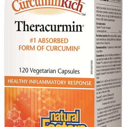 Natural Factors CurcuminRich Theracurmin 30mg 120vcaps