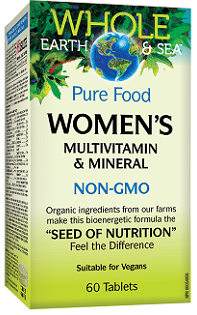 Natural Factors Whole Earth and Sea Women's Multi 60tabs