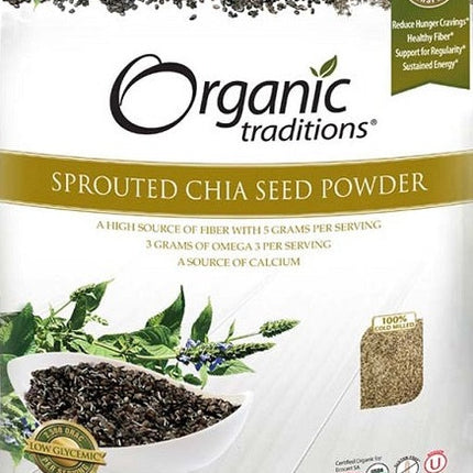 Organic Traditions Sprouted Chia Seed Powder 454g 