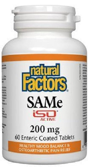 Natural Factors SAMe ISO 200mg 60tabs