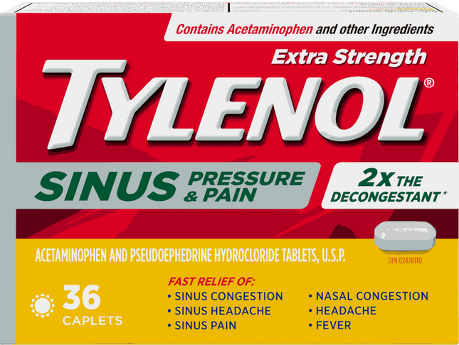TYLENOL SINUS PRESSURE AND PAIN - DAY 36caps