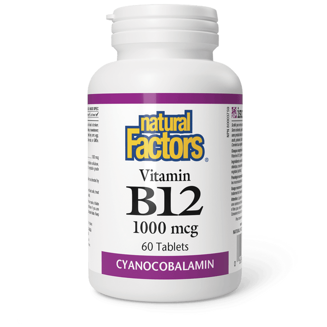 NATURAL FACTORS VITAMIN B12 90tabs