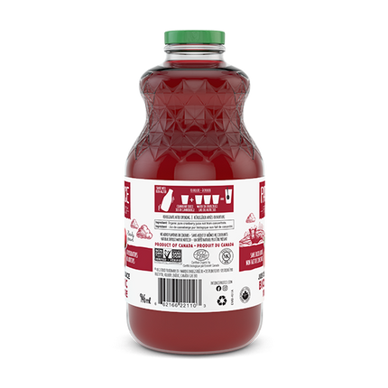 PATIENCE PURE UNSWEETENED ORGANIC CRANBERRY JUICE 946ml