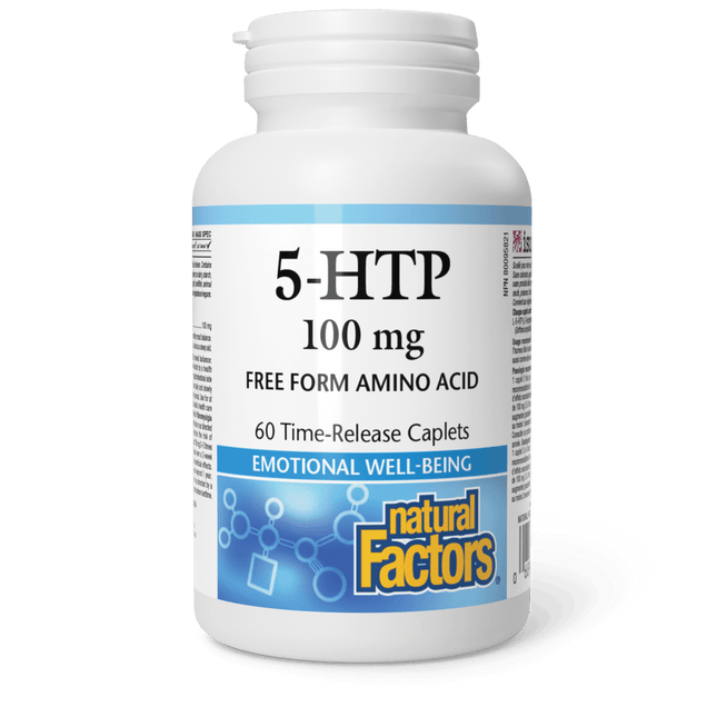 NATURAL FACTORS 5-HTP 100mg TIME-RELEASE 60caps