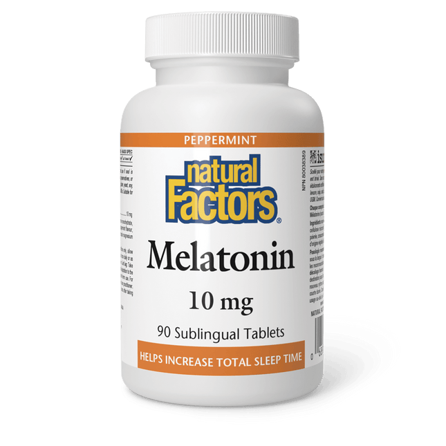 NATURAL FACTORS MELATONIN SUBLINGUAL 10mg 90tabs