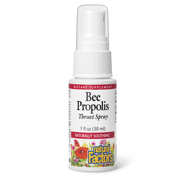 NATURAL FACTORS BEE PROPOLIS THROAT SPRAY 30ml