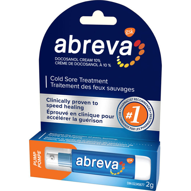 ABREVA COLD SORE TREATMENT PUMP 2g