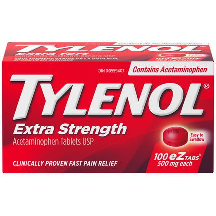 TYLENOL EXTRA STRENGTH 100tabs